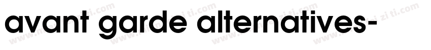 avant garde alternatives字体转换